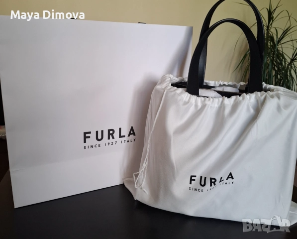Furla Чанта 'Tote' Divide Nero M, снимка 9 - Чанти - 54721089