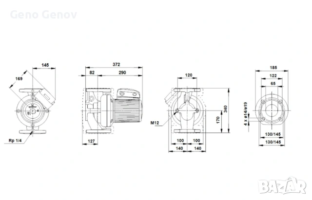 Grundfos UPS 65-120/2, снимка 3 - Водни помпи - 54082980
