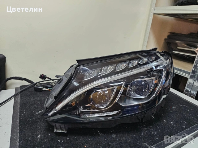 Ляв фар Mercedes C класа W205 LED lqv far мерцедес 205, снимка 8 - Части - 54561586