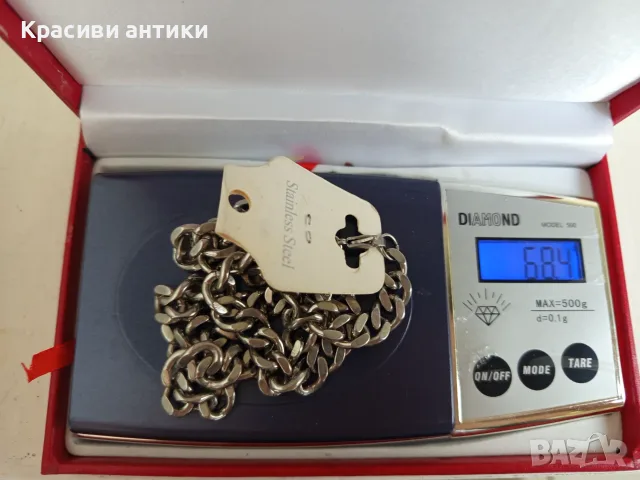 Медицинска стомана массивен гердан, снимка 6 - Колиета, медальони, синджири - 55416033
