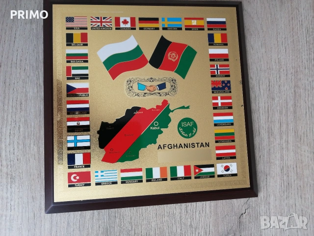 Плакет ISAF AFGANISTAN, снимка 3 - Други ценни предмети - 55145361