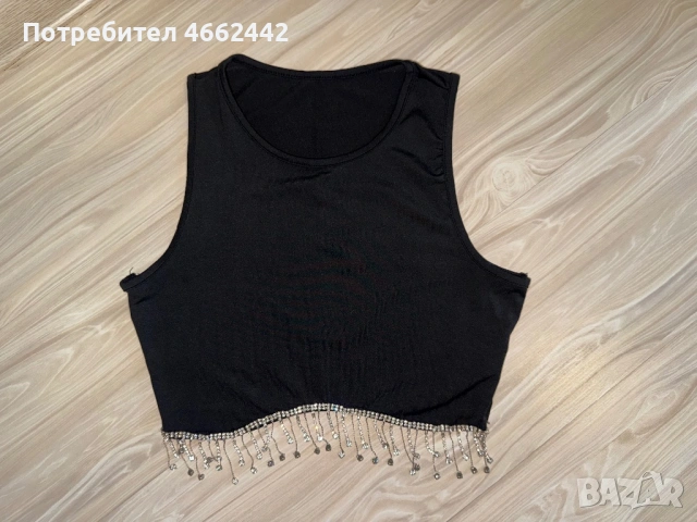 Дамски потник с ефектни камъни , снимка 2 - Потници - 54867161