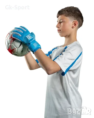 Вратарски ръкавици Bkeeper FLASH #26 Blue размер 4,5, снимка 4 - Футбол - 55329570