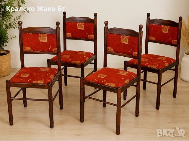 Комплект дървени столове !, снимка 3 - Столове - 55219540
