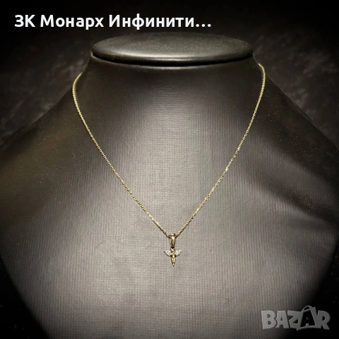 Златен ланец с висулка /585/