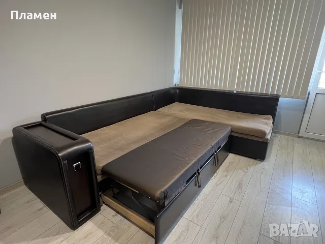 Ъглов диван, разтегателен , снимка 7 - Дивани и мека мебел - 55549536