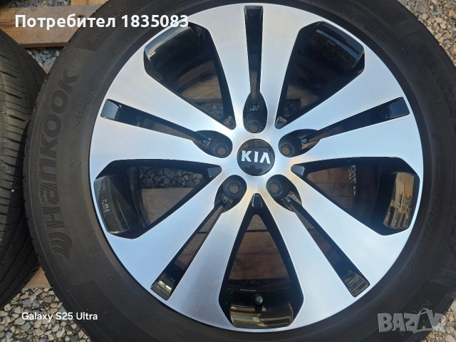 Лети джанти 18ки 5х114.3 Kia + летни гуми 235/55/18, снимка 6 - Гуми и джанти - 54825983