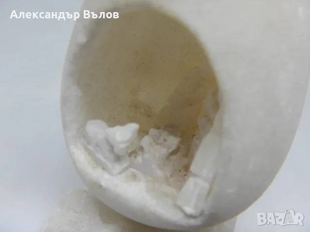 Ретро алабастрова статуетка "Рождество" във формата на яйце Коледа Исус Христос, снимка 10 - Колекции - 55463735