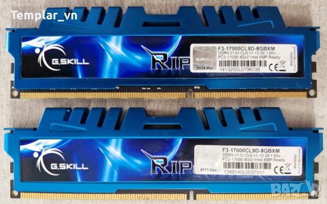 Gskill Ripjaws X 2x4 GB DDR3 2133 PC3 17000