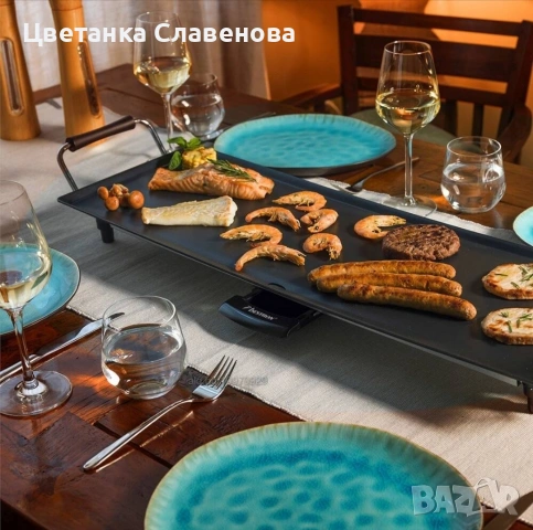 Скара елексрическа BESTRON ABP603 Plancha XL, 1800 W, черна, снимка 3 - Скари - 54085327