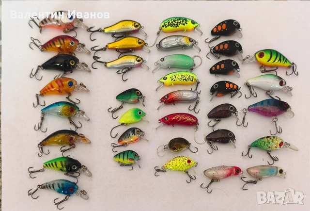 Воблери за  пъстърва, костур, кефал ,реплики на - CC38 ,Strike Pro Baby.Zip Baits Rigge 35F и др