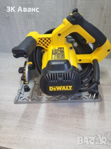 потапящ циркуляр Dewalt DWS520 + релса, снимка 6 - Триони и циркуляри - 54674887
