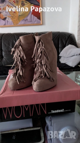 Дамски секси боти с ресни, снимка 2 - Дамски боти - 54033295