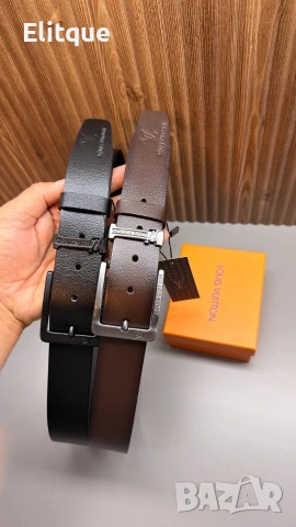 колани hermes Louis Vuitton Gucci Tommy Hilfiger от естествена кожа в кутия , снимка 4 - Колани - 54396948