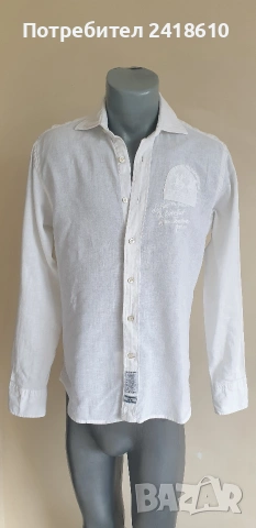 La Martina Len/ Лен Slim Fit Mens Size M  ОРИГИНАЛ! Мъжка Ленена Риза.