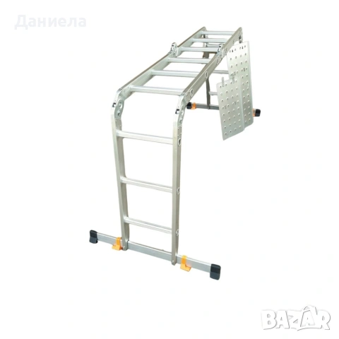Мултифункционална алуминиева съчленена стълба 4х3 (3.60 м) със стоманени платформи, снимка 3 - Други стоки за дома - 54481291