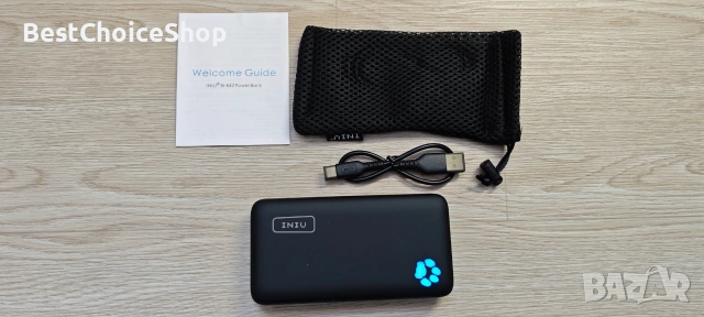 преносима външна батерия - Power Bank на INIU, 20000mAh, 74 Wh