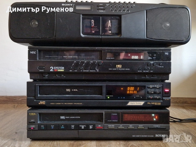 VHS плеъри, радиокасетофон Sony