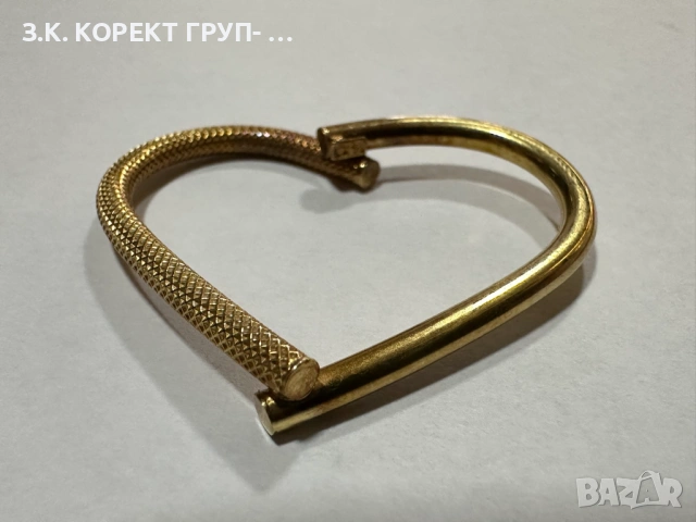 Златна фигура сърце 14К – 1.12 гр, снимка 7 - Колиета, медальони, синджири - 54357833