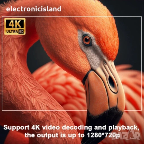 Преносим видео проектор Rukiplay HY300, 4k, Android, 3D холограмен екран, WiFi, Bluetooth, Google, снимка 3 - Плейъри, домашно кино, прожектори - 54606993