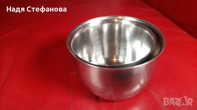 Купички алпака на Хром Силистра, крем карамел, 6 бр, снимка 6 - Антикварни и старинни предмети - 55222527