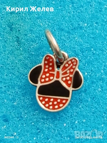 Сребърна висулка Pandora Disney Minnie Mouse марково бижу 41723, снимка 4 - Колиета, медальони, синджири - 54546792