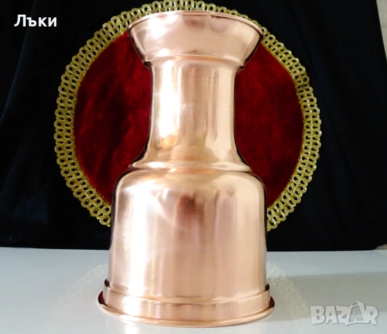 Медна кана за вино 1 л.,безшевна чиста червена мед. , снимка 4 - Антикварни и старинни предмети - 55192491
