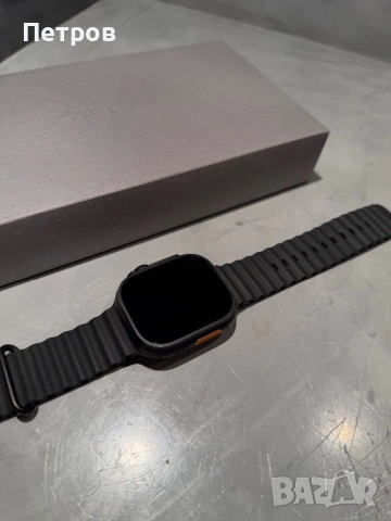 100% battery! Apple Watch Ultra 2  Black Titanium black ocean 49 mm, снимка 4 - Смарт гривни - 54543182