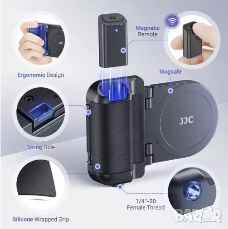 JJC Magnetic Phone Grip – магнитен грип за телефон MagSafe Магсейф