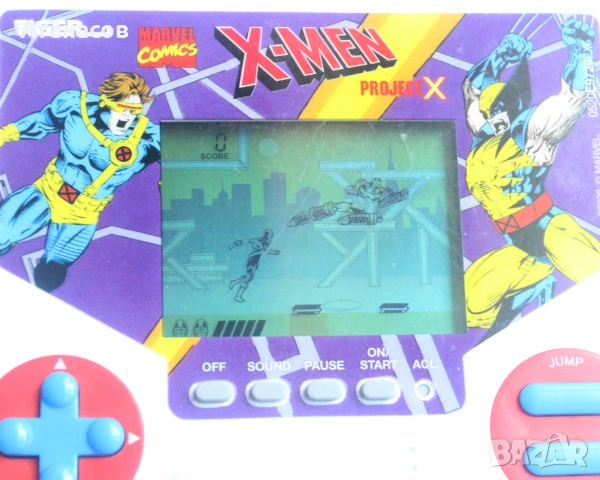 Tiger Electronics Marvel X-Men черно-бяла игра.