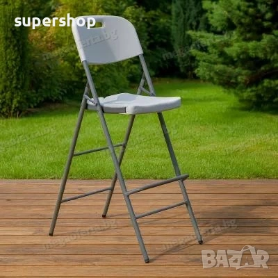 Сгъваем Бар Стол, Елегантен Висок Коктейлен Стол за Празненства , снимка 6 - Маси - 54181363