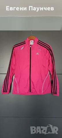 Adidas размер М (S) дамско тънко яке тип ветровка в розово 