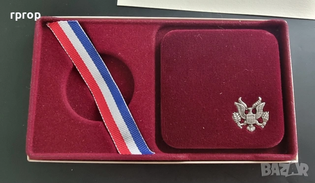 САЩ. Сребро .1 долар. 1984 година.XXIII летни Олимпийски игри. Лос Анжелис., снимка 7 - Нумизматика и бонистика - 54661700