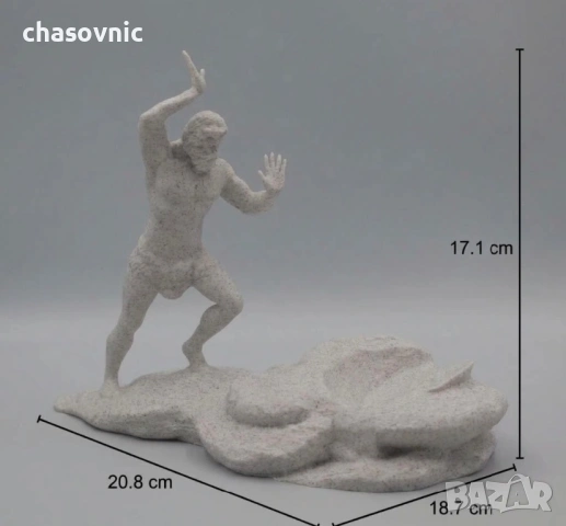 Луксозна арт поставка "Сизиф" за вино и уиски – Уникален подарък за жена, колега, шеф статуека фигур, снимка 15 - Статуетки - 54105205