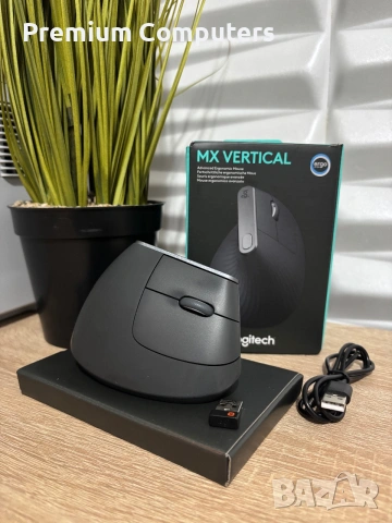Мишка Logitech MX Vertical , снимка 4 - Клавиатури и мишки - 55038873