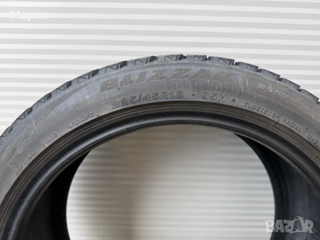 2 зимни гуми Bridgestone Blizzak WS80 225/45R18, снимка 4 - Гуми и джанти - 54165687