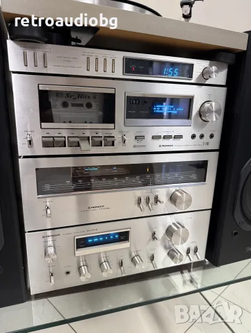 🔈ТОП ретро аудио сет PIONEER синя серия - усилвател, тунер, дек, таймер, грамофон и колони🔈, снимка 4 - Аудиосистеми - 55698658