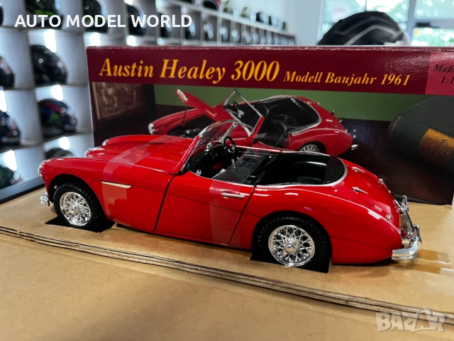 MAISTO метален колекционерски модел количка AUSTIN HEALEY 3000 1961 1:18 88.01 лв. / 45 €