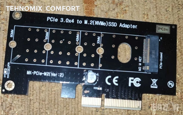 Преход от M .2 NVME към pci expres X4 ., снимка 2 - Друга електроника - 55165116
