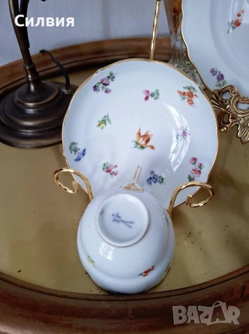 Чаша Meissen , снимка 8 - Антикварни и старинни предмети - 54989140
