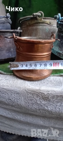 8бр малки бакърени менчета , снимка 7 - Антикварни и старинни предмети - 54125838