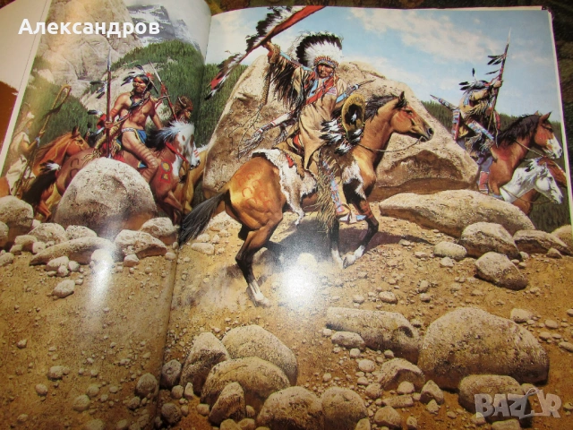 Книга с рисунки на индиански сцени The art of Frank C. McCarthy, снимка 6 - Енциклопедии, справочници - 53999440