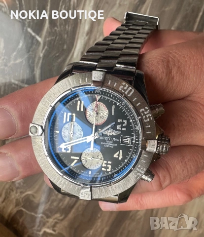 Breitling Avenger II Black Dial 48mm Stainless Steel Mens, снимка 10 - Мъжки - 54417501