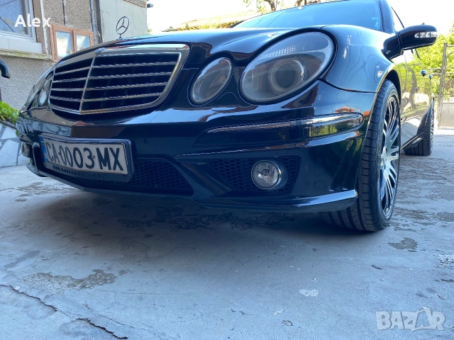 Предна Броня amg w211 черна, готова за монтаж, снимка 10 - Части - 54997716