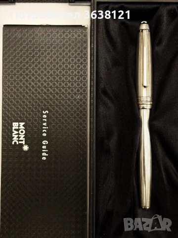Montblanc - Meisterstück сребърна писалка, снимка 2 - Други ценни предмети - 53987162