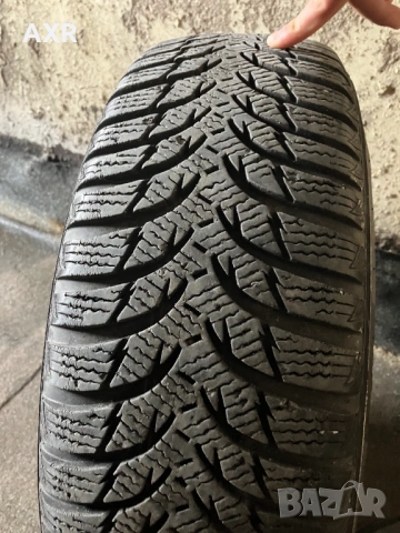 зимни гуми KUMHO 185/65/ 15 с железни джанти и тасове БМВ, снимка 3 - Гуми и джанти - 54780680