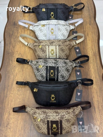 Guess Нова Дамска Кожена Чанта Гес Различни Цветове , снимка 7 - Чанти - 55288935