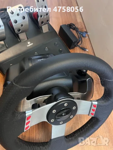 Logitech G27 Като Нов, пълен комплект, снимка 3 - Джойстици и геймпадове - 55451960