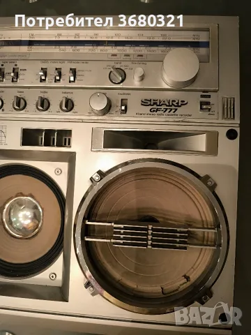 Sharp GF 777 Z Boombox касетофон, снимка 5 - Радиокасетофони, транзистори - 55355097