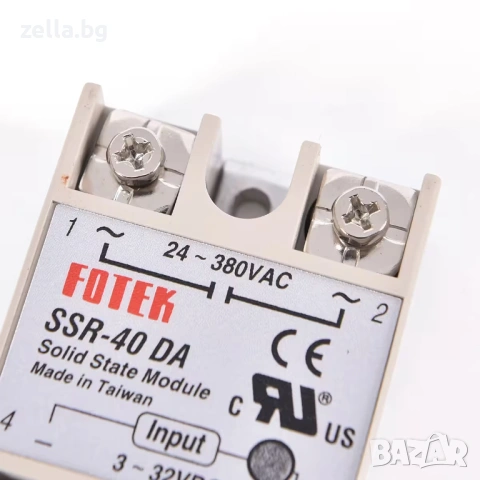 Полупроводниково реле (SSR) SSR-40DA 40A 24-380VAC за PLC микроконтролери управление на мотори 10448, снимка 9 - Друга електроника - 54703193